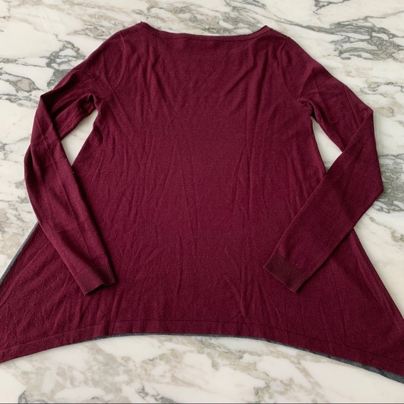 Scoop Color Block Silk Cashmere Sweater - Picture 2 of 6